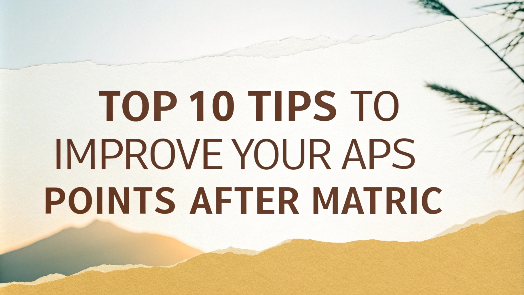 Top 10 Tips to Improve Your APS Points After Matric