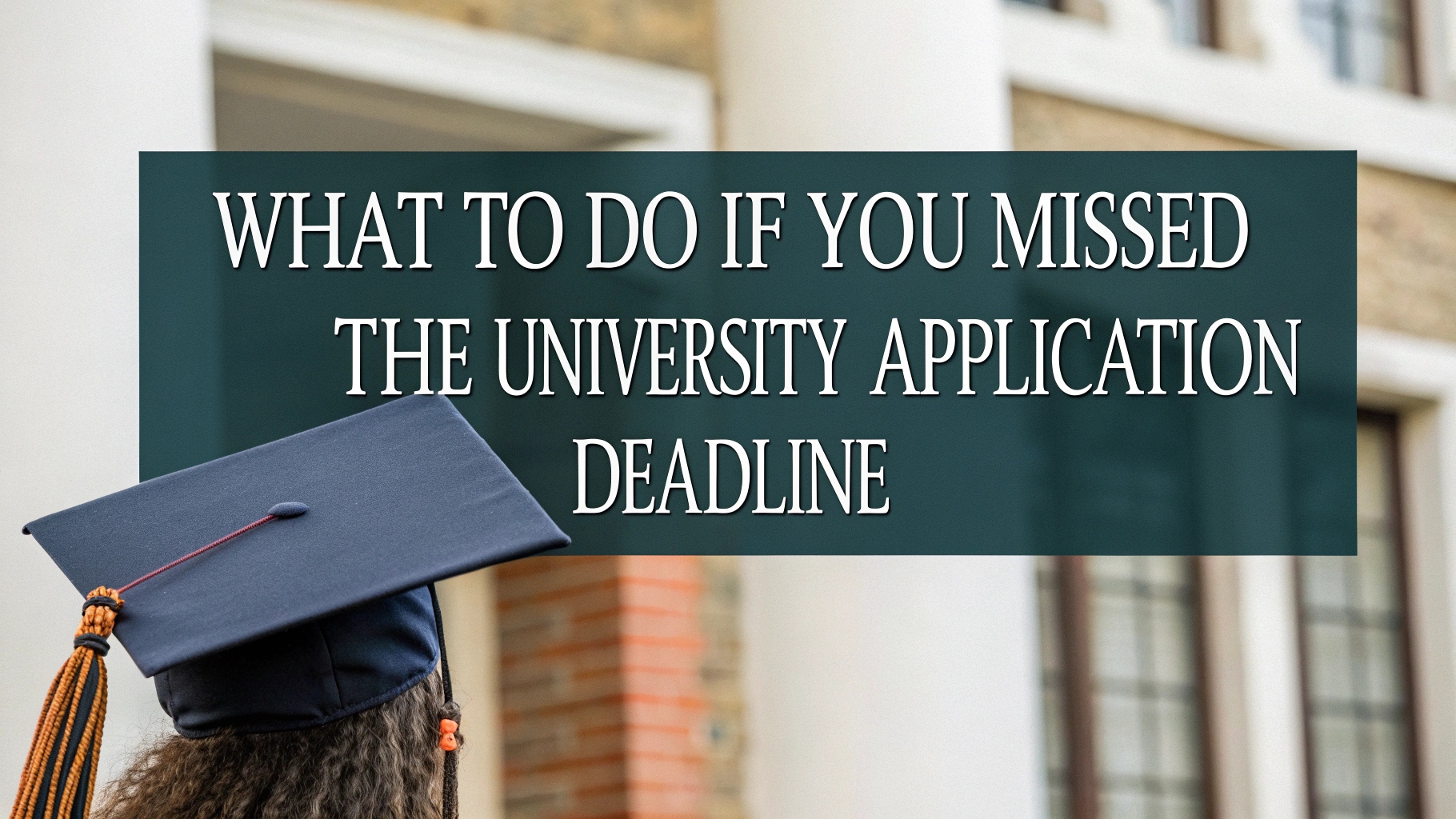 What to Do If You Missed the University Application Deadline