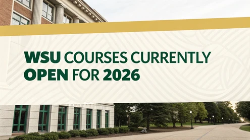WSU Courses Currently Open for 2026