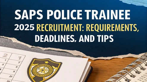 SAPS Police Trainee 2025 Recruitment: Requirements, Deadlines, and Tips