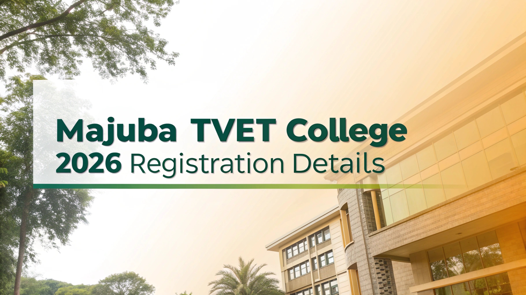 Majuba TVET College 2026 Registration Details