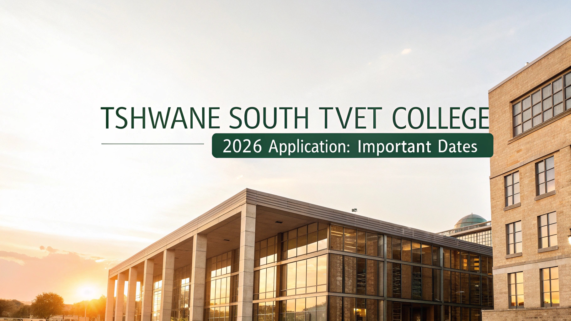 Tshwane South TVET College 2026 Application: Important Dates