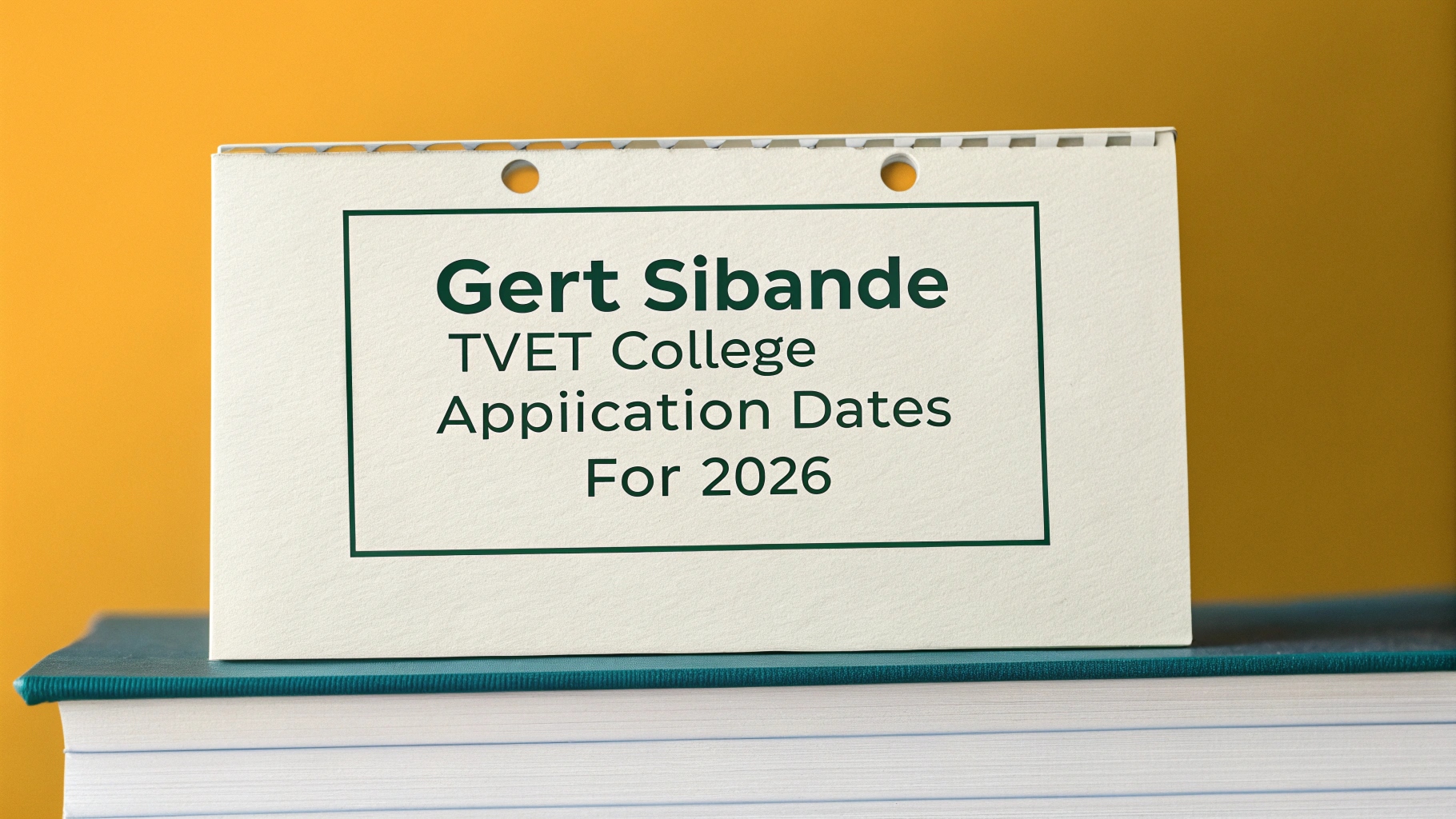 Gert Sibande TVET College Application Dates For 2026