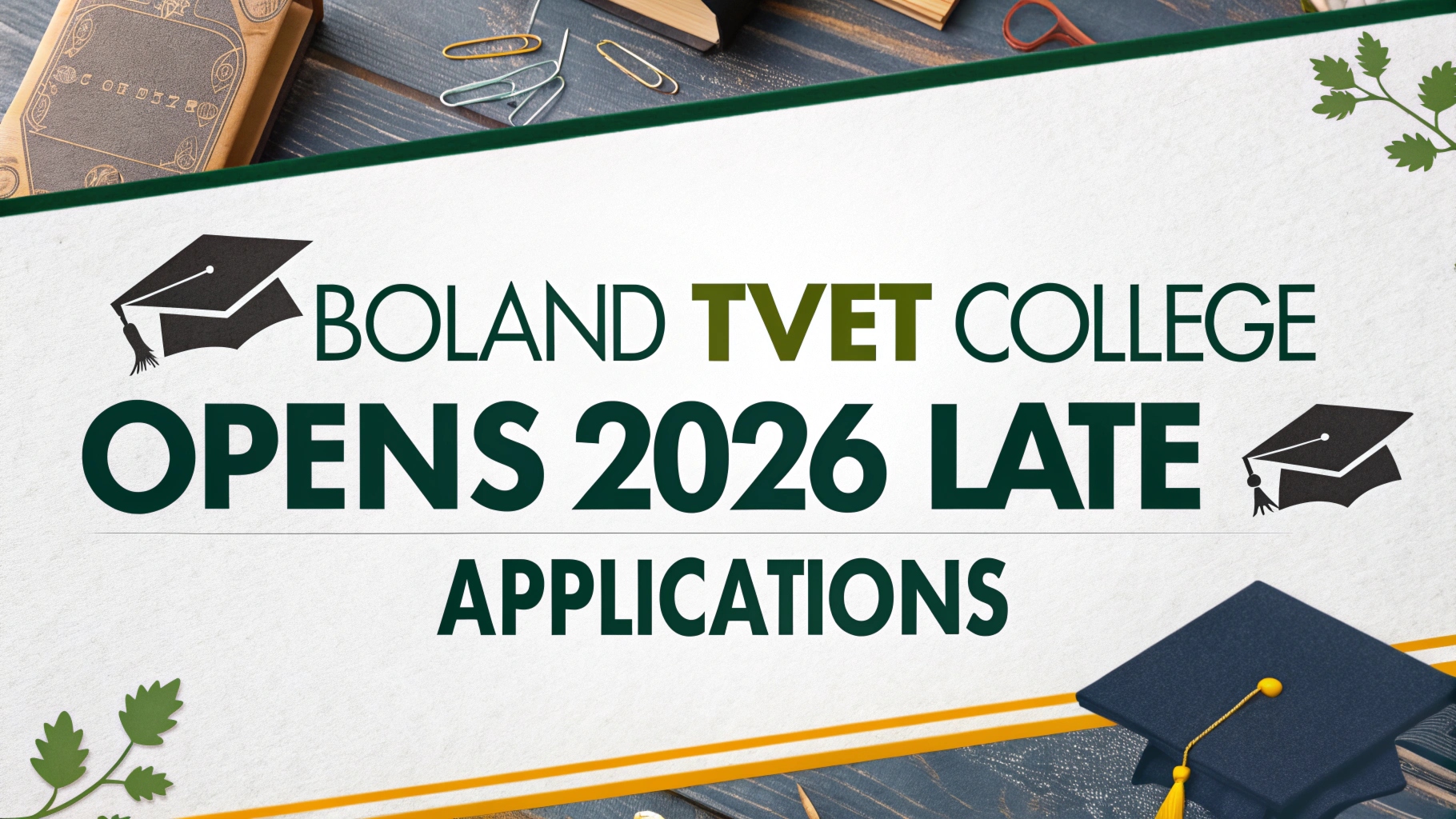 Boland TVET College Opens 2026 Late Applications